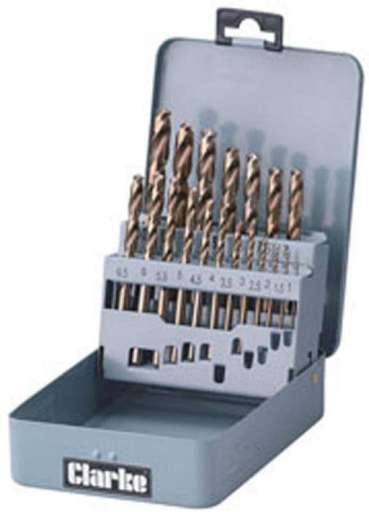 Clarke Metal Worker Cobalt Drill Set 19 Piece CHT383