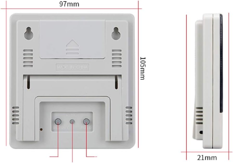 Electronic Temperature and Humidity Meter Home Precision Thermometer Alarm Clock Baby Room Indoor Temperature Digital Display High Precision