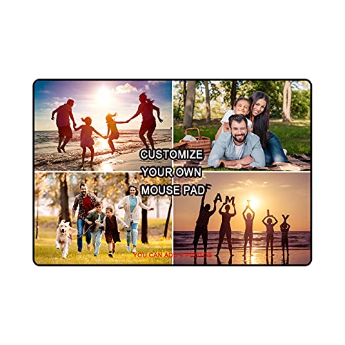 Personalized Mouse Pad,Custom Large Gaming Mouse Desk Pad with Photos,Add