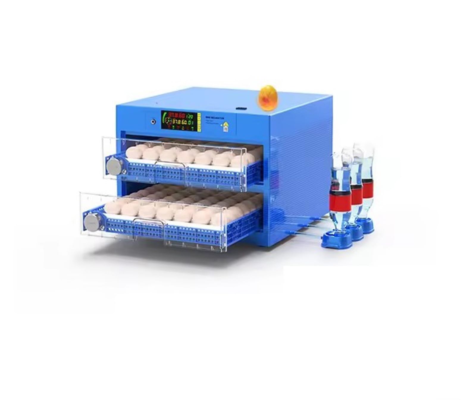 Generic 128 Egg Incubators for Chickens, Incubators for Hatching Eggs, Automatic Egg Turner and Water Adding, Farm Poultry Egg Incubators for Hatching Chickens Goose Quail Duck