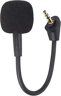 Gaming Headset Microphone for Kingston HyperX Cloud Alpha, Noise Canceling Replacement PC Gaming Headsets Microphone Mic 3.5MM Jack Black