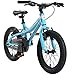 BIKESTAR Vélo Enfant en Aluminium pour Garcons et Filles de 4 - 5 Ans | Bicyclette 16 Pouces vélo de Montagne avec Freins en V | Turquoise Blanc
