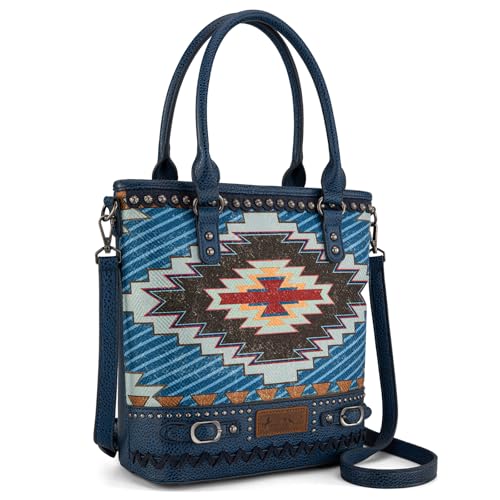 Image of Montana West Western Aztec Tote Bag for Women Country Cowgirl Top Handle Shoulder Bag