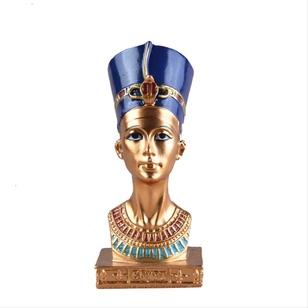 古代エジプト ファラオ胸像 オブジェ 彫刻 置物 古物 骨董 インテリア Amazon.co.jp: 古代エジプトのファラオ彫刻装飾合成樹脂置物像家具