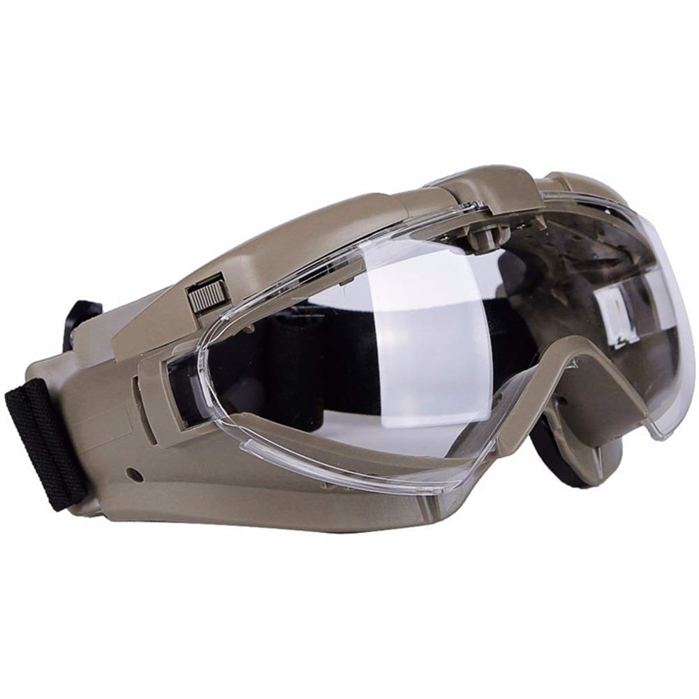 Gafas Antivaho para Airsoft Y Paintball Tácticas para Montar en Casco, Ciclismo, Resistencia, Ventilador Incorporado, Gafas de Protección Uv, Gafas con Lentes de Pc para Caza Al Aire Libre/Ta