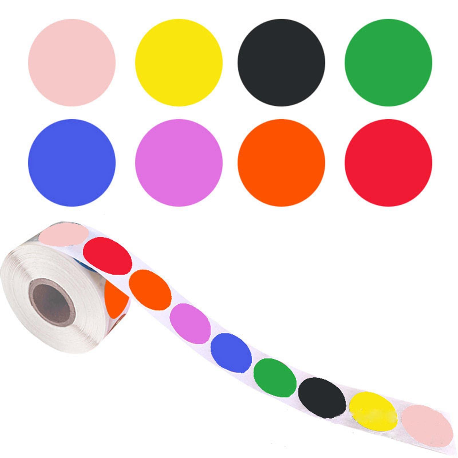 500 Autocollants Ronds De 25mm - Pastilles Adhésives Vinyle Blanc Pour Marquage Et Organisation
