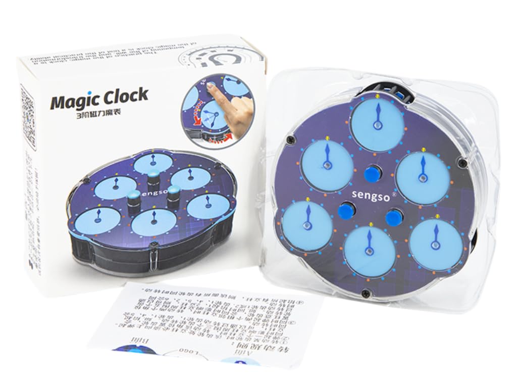 Cubo Mágico Magic Clock 3 Puzzle Magnético : Amazon.com.br