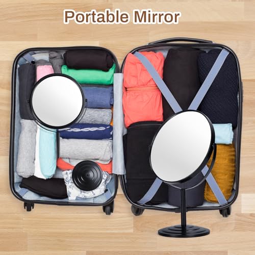 Espejo para maquillaje con aumento 1x 3x negro 12 in miniatura 7