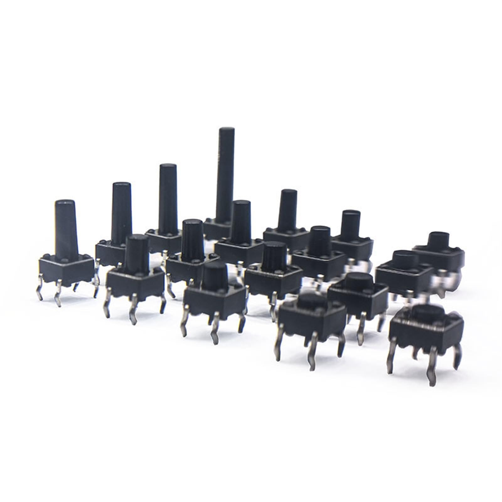 Micro interruptor táctil de 12V y 4 pines pulsador de reinicio para mandos y PCB