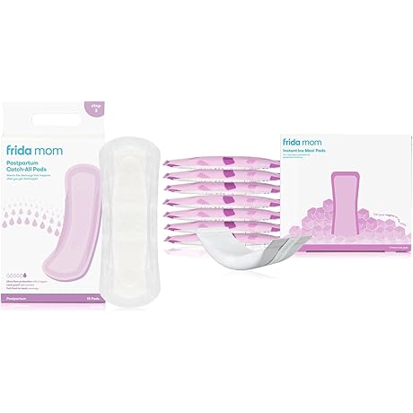 Frida Mom Instant Ice Maxi Pads (8ct) + Frida Mom Postpartum Pads (18ct)