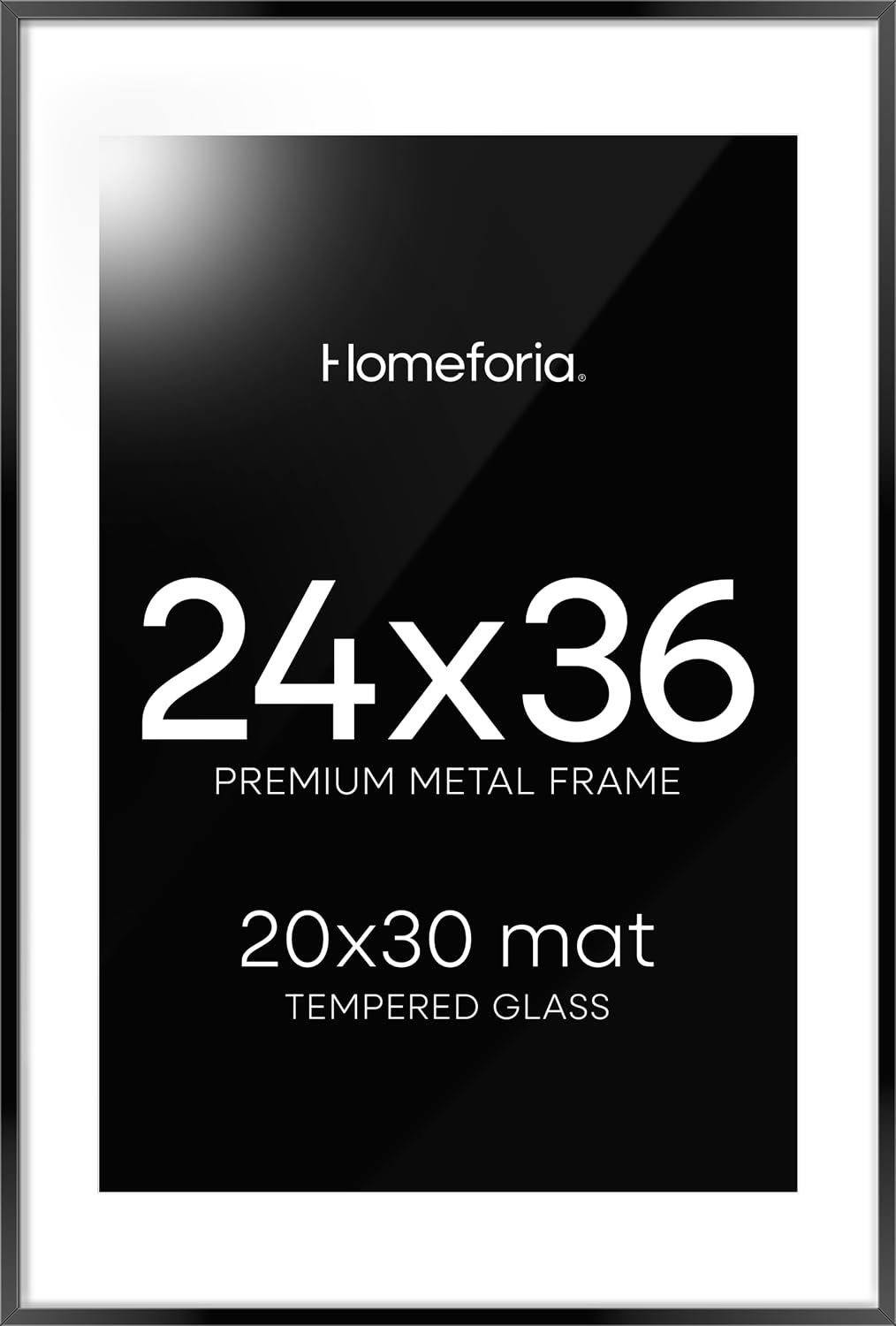 Homeforia 24x36 Picture Frame Black