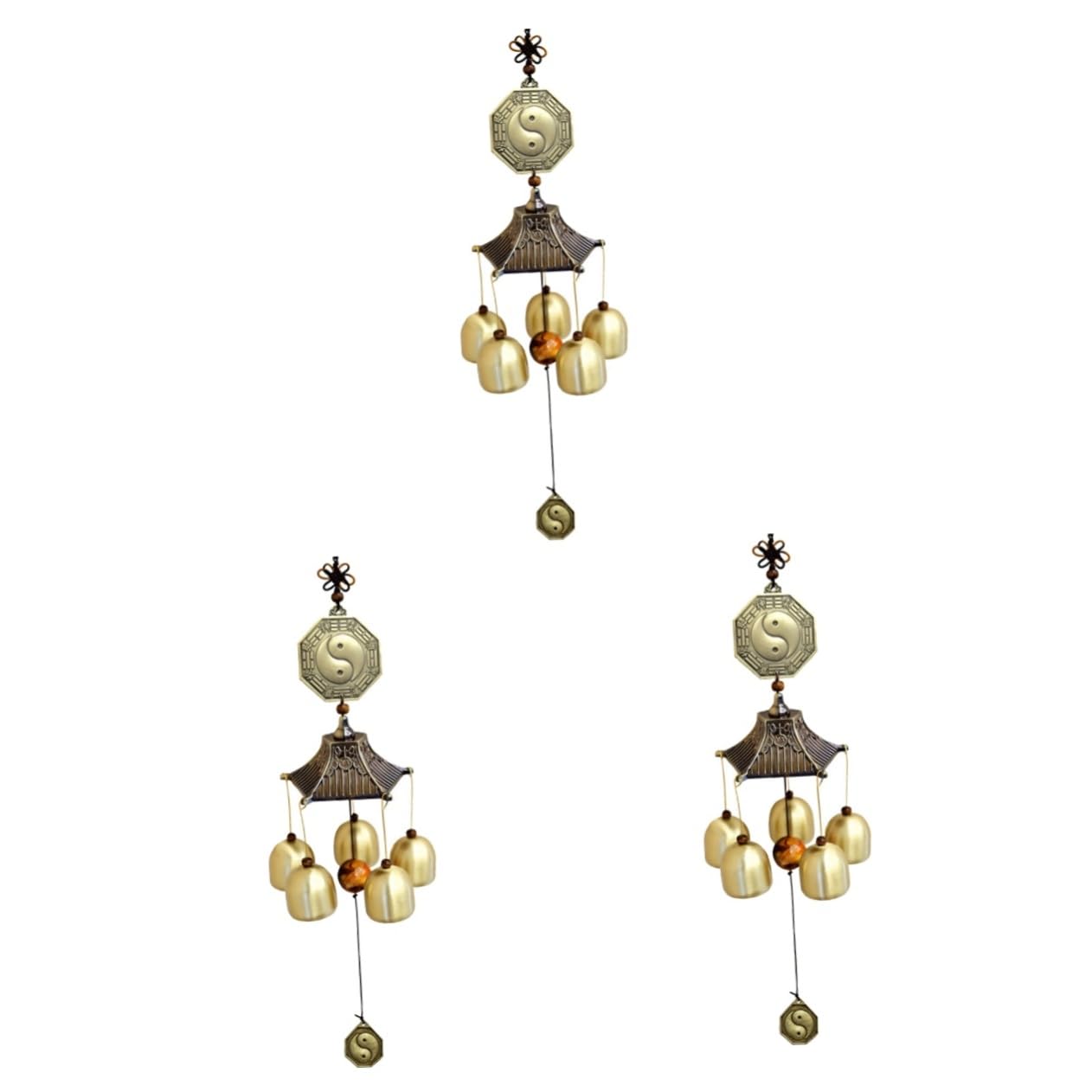 Carillon à vent Feng Shui en laiton premium cloches de collection pour maison