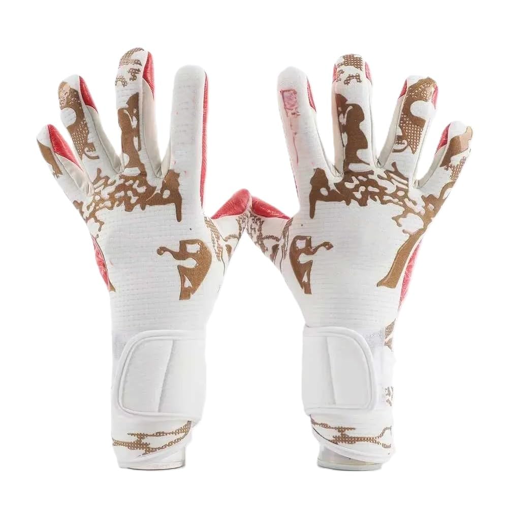 RedOak Thickened Antislip Latex Goalkeeper Gloves - White - Size 9-image-33