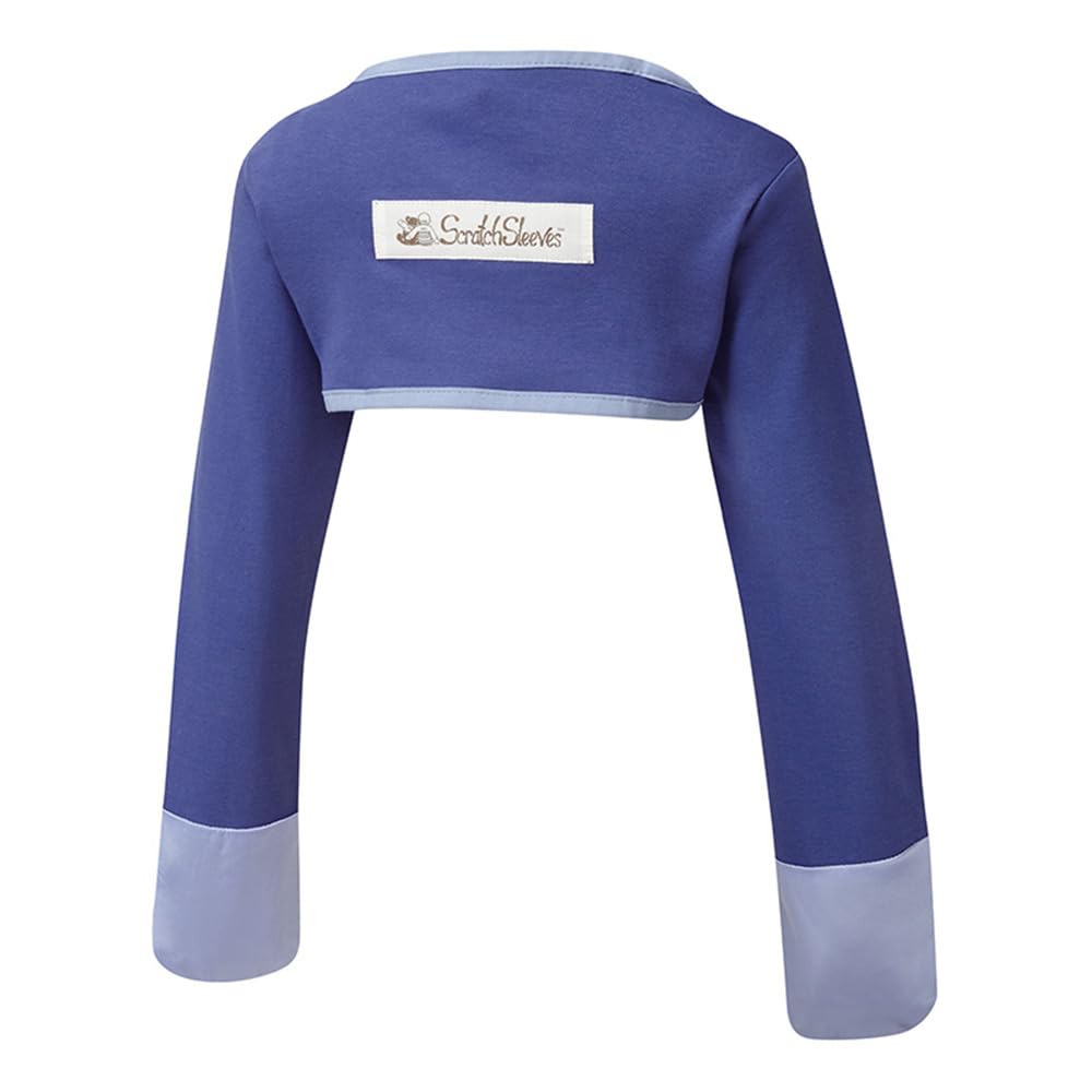 ScratchSleeves | Moufles anti-grattage qui restent en place pour bébés & bambins souffrant de démangeaisons | Bleu