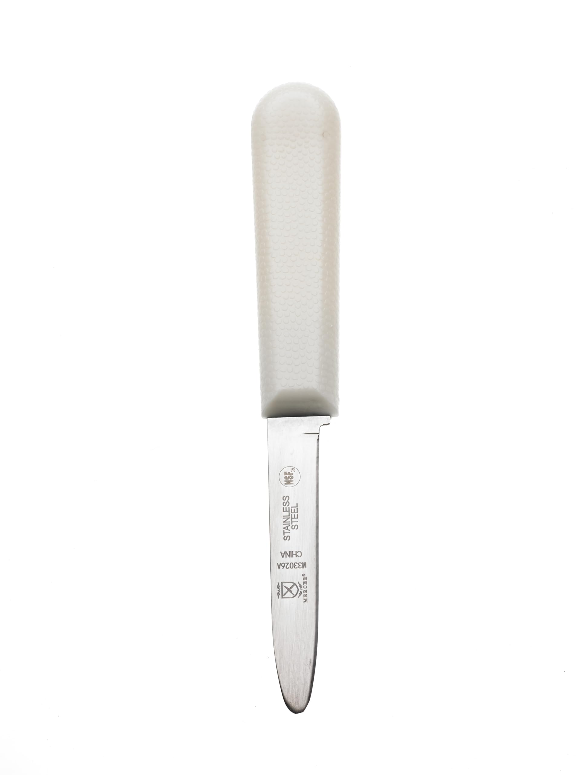 mercer culinary clam knife with poly handle 3-14 white