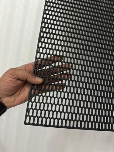 Image of Car Mesh Grill Big Mesh Grill Spoiler Bumper Vent ABS Plastic Racing Honeycomb Mesh Honeycomb Hole Hex-Grids Hex Mesh Grill Car Styling Air Intake Racing Grilles Auto Accessories