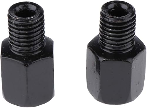 Miniatura 3 de Adaptadores de espejo de motocicleta o scooter - LH 0.394 in a RH 0.394 in roscado en el sentido de las agujas del reloj