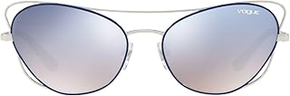Eyewear 0VO4070S 50597B 57 Occhiali da Sole, Blu (Silver/Bluee/Gradlightblueemirrorsilver), Donna
