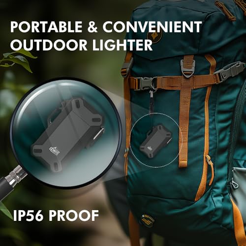 Dual Arc Camp Survival Waterproof Windproof Lighter with Retractable Flexible Long Neck USB Rechargeable Electric Lighter for Candle，Grill,and Outdoor — view 5