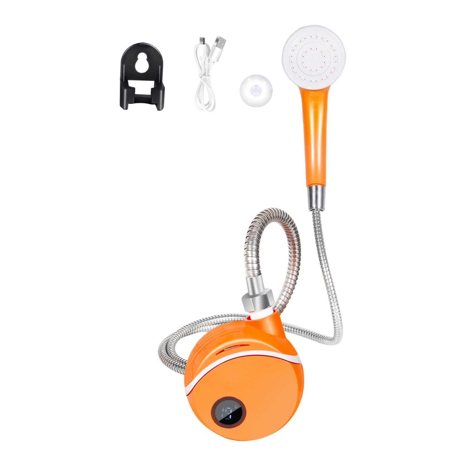 rockible Douche de Camping Portable avec Tuyau, Douche électrique d'extérieur pour la Plage