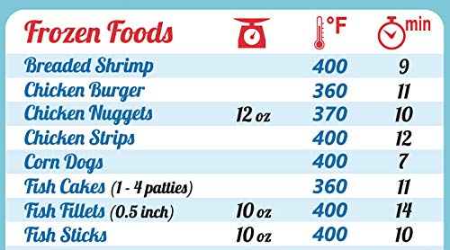 Must-Have Air Fryer Accessories Air Fryer Cooking Times All-In-One Magnet Accurate Perfect Instant Guide Big Text Easy To Read Healthy Handy Quick Cheat Sheet Chart 8”X11” Kitchen Gift Recipe Cookbook #TOP4