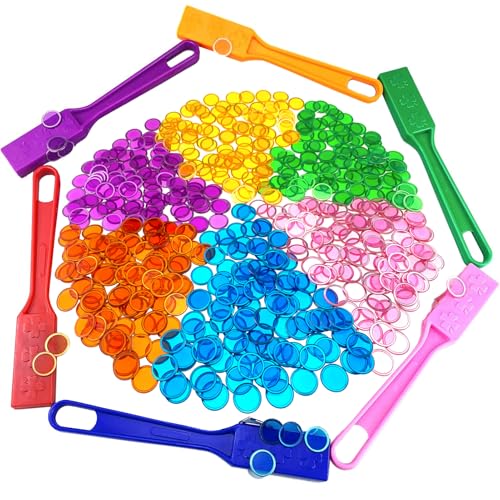 Magnetic Bingo Wands with Chips - Set of 6