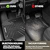 Protimat Floor Mat Custom for Dodge Ram 1500 SuperCrew Cab 2019-2024(New Body only), All Weather Waterproof TPE Floor Mats for Ram 1500 with Rear UnderSeat Factory Box 1st & 2nd Row Cargo Liner(3pcs) #4