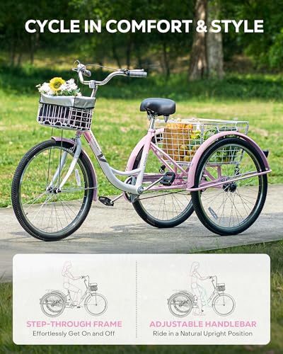 Image of VIRIBUS Adult Tricycle, Adult Electric Tricycle for Women