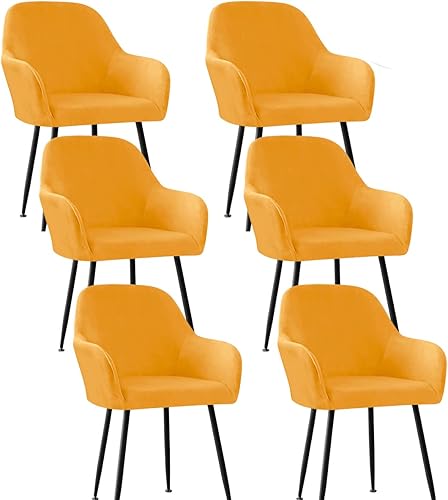 Miniatura 9 de Fundas elásticas de terciopelo para sillas de comedor con brazos, pequeñas y curvas, fundas protectoras para sillas de comedor, juego de 642 para