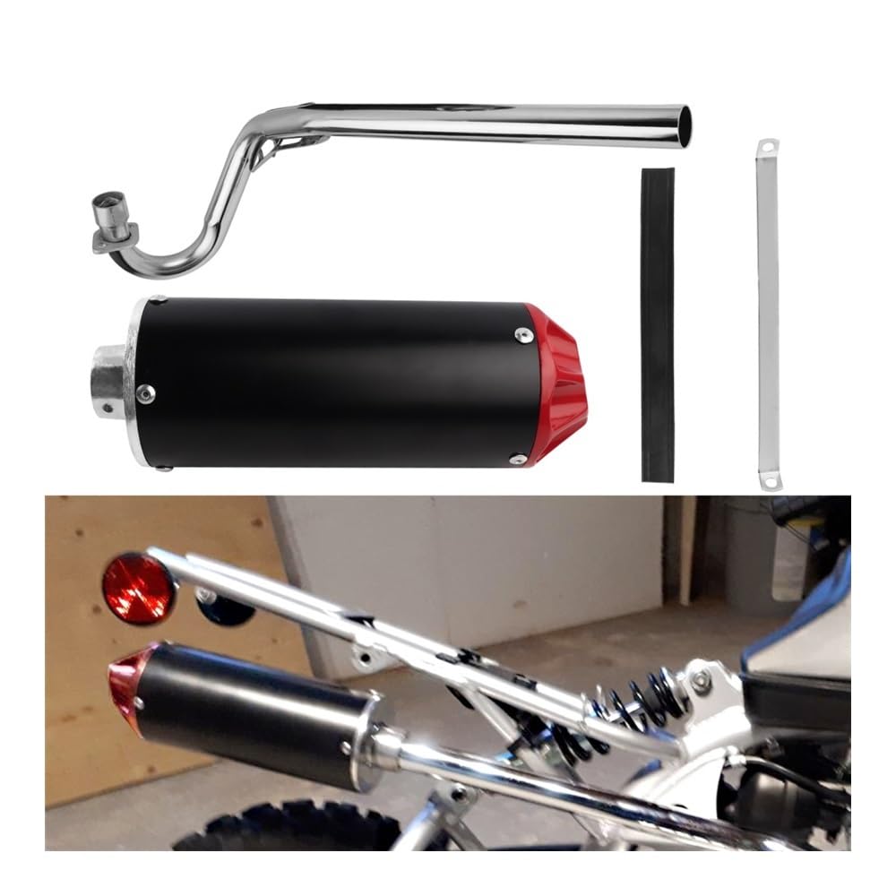 XKCMGSI Kit De Tubo Silenciador De Escape De 28mm para XR50 CRF50 70cc 110cc 125cc Coolster Pit Dirt Bike Silenciador de Escape