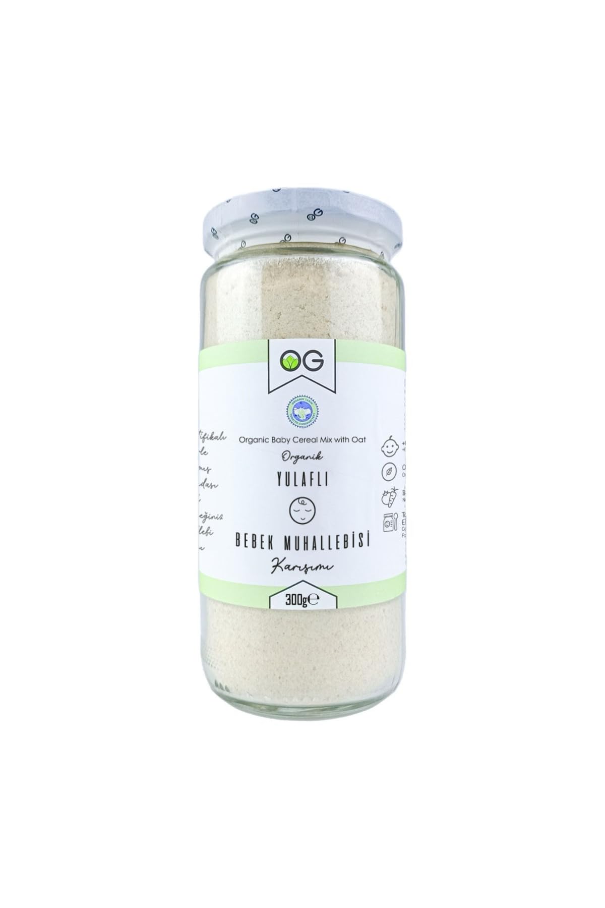 OG Organik Yulaflı Bebek Muhallebisi Karışımı 300 gr 6 Ay