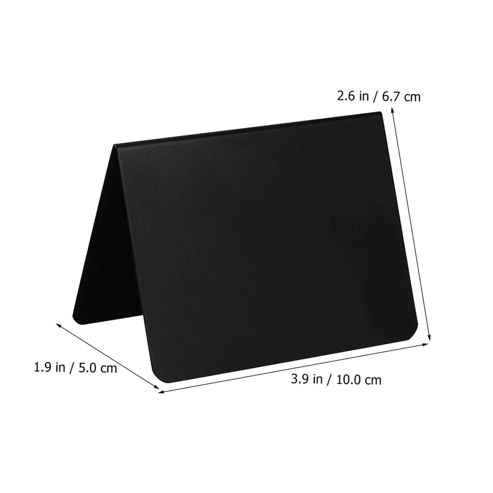 Tofficu 5 Sätze Memoboard-schild Message Board -zeichen Tafel Mit Küchennotizen Mini-etikettenclip Mini Mit Ständer Schwarze Tafeletiketten Tabletop-nachrichtentafel Plastik 20 Stück * 5