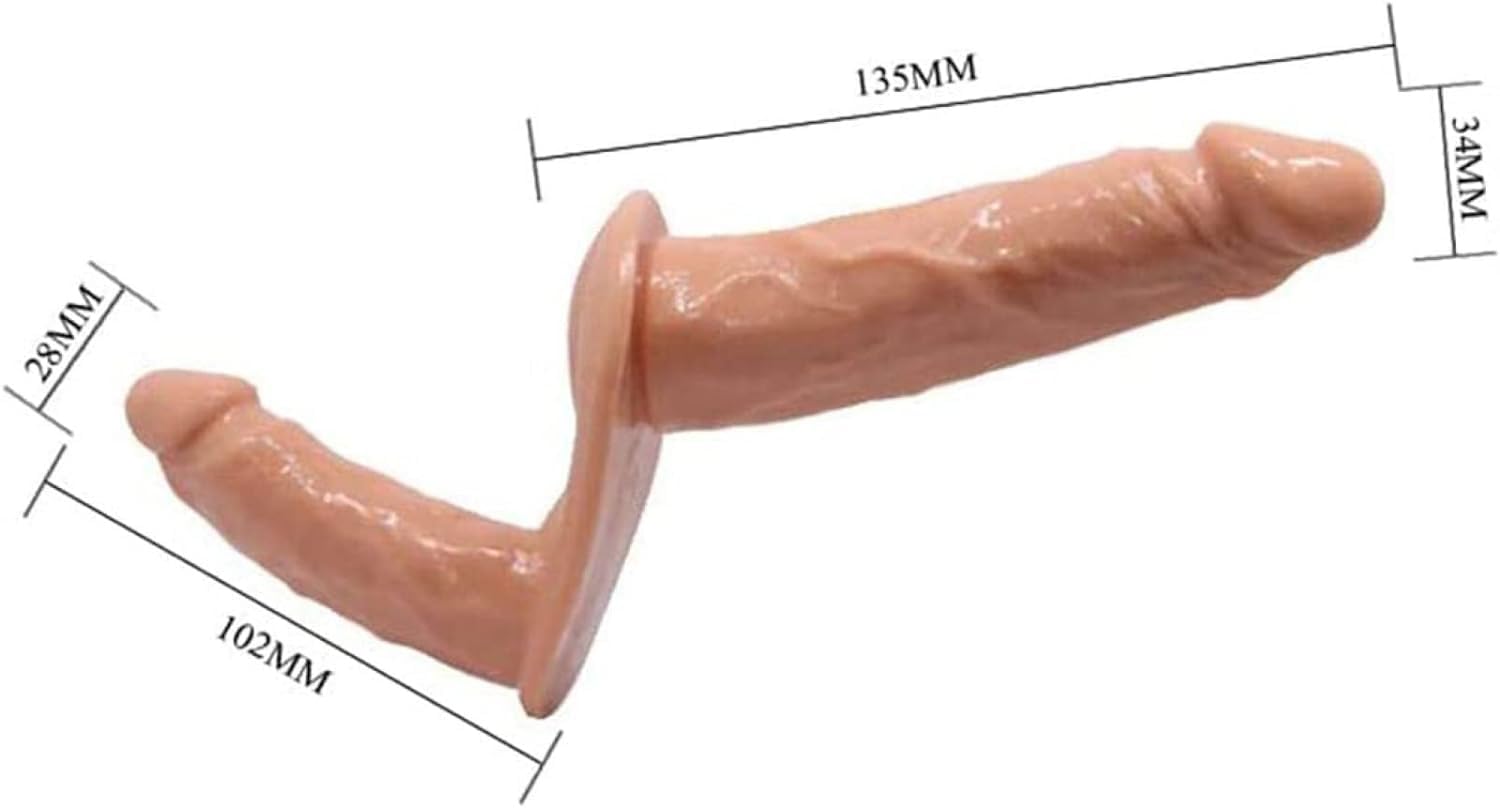 Piccolo Dìdó Doppia Testa Pènètràzione Pènè Dìdó Indossabile Strápon Uomo Donne Coppia Réaliśtico Morbido In Sílicone Pènè Per Donne Con Ciňturon Portatile Xl Finto Per Donne Con Cîntúrà Ānale