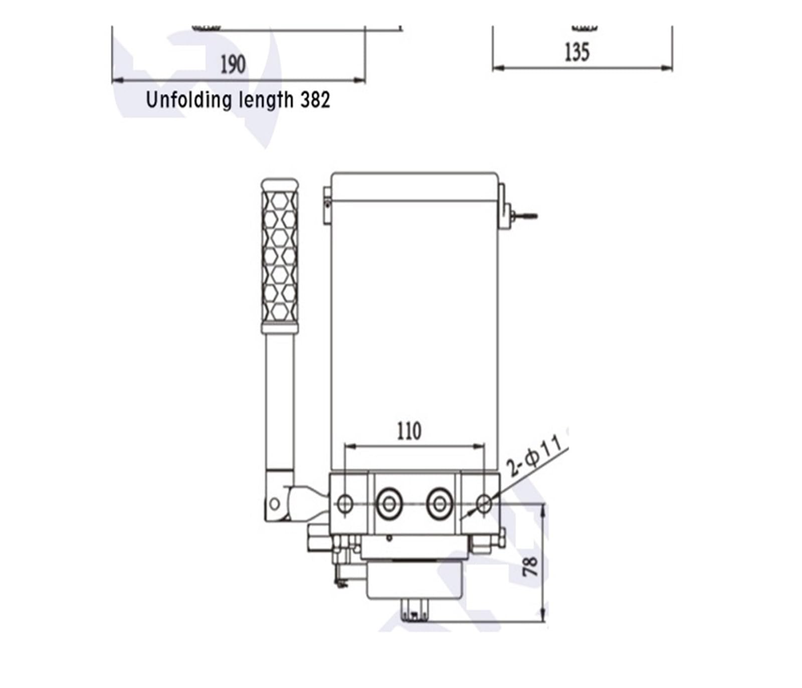 Bomba de grasa manual SBM de 1,5 L, pequeña bomba hidráulica manual, bomba de grasa manual for torno CNC(Outlet 6mm)