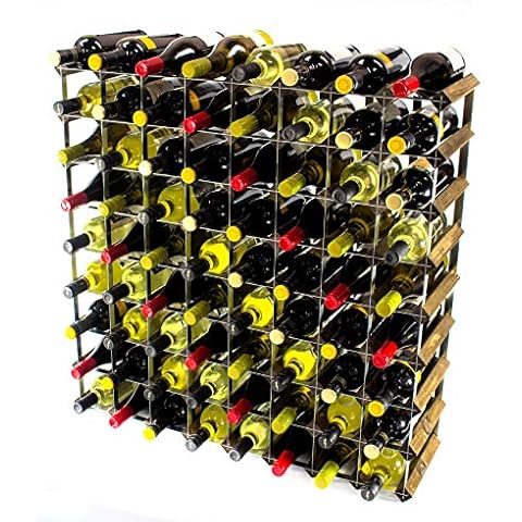 Classic 72 Bottle Walnut Wine Rack Cover