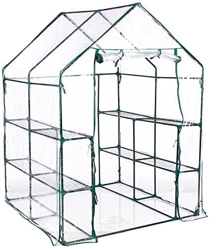 Home-Complete Hc-4202 Walk-In Greenhouse- Indoor Outdoor With 8 Sturdy Shelves-Grow Plants, Seedlings, Herbs, Or Flowers In Any Season-Gardening Rack #TOP1