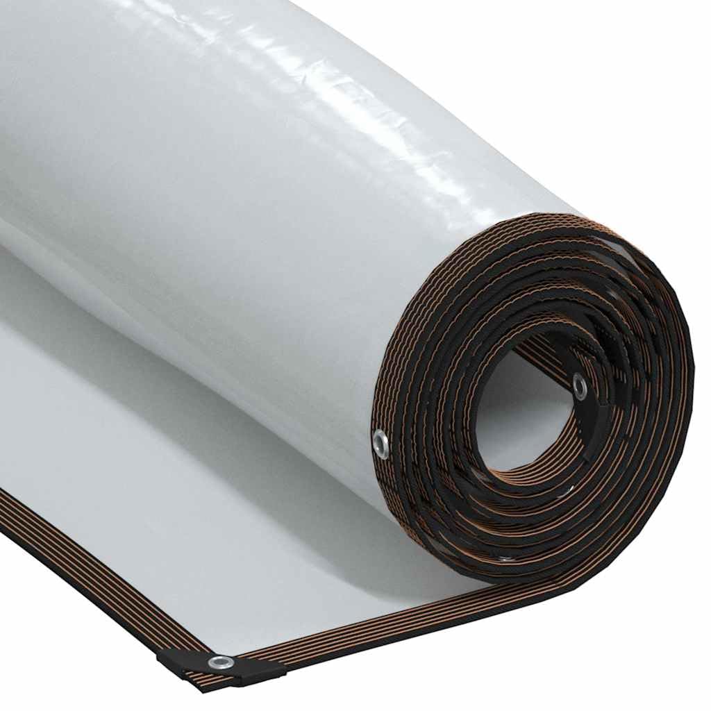 vidaXL Clear Tarpaulin with Eyelets 6x12 m Polyethylene