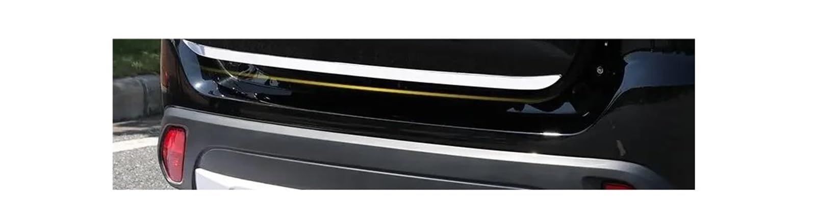 Cubierta Decorativa Cromada para El Maletero Trasero Embellecedor Portón Trasero Tira Adhesiva Puerta para Mitsubishi para Outlander 2013-2019. Protector Parachoques Tresero