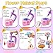 GPPNKC Flower Bouquet Craft Kit DIY Arts and Crafts Toddler Toys Flowers Market Toy Educational Fun DIY Activity Set Birthday Gift for 4 5 6 7 8+ Year Old Girls and Boys