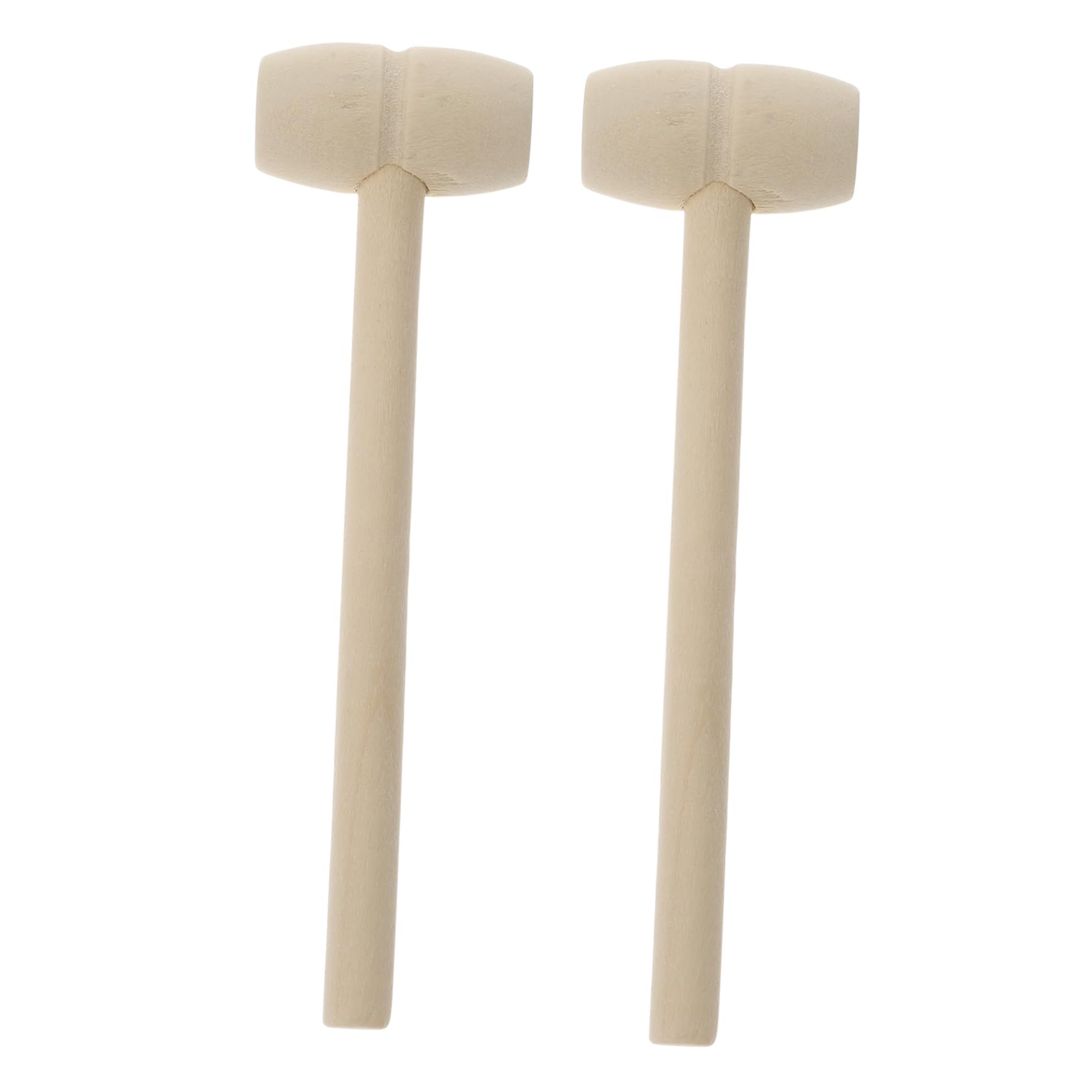 HANABASS 36Pcs Mini Wooden Hammer for Fun Pounding for Boys Age Safe Wooden for Creative Learning and Play