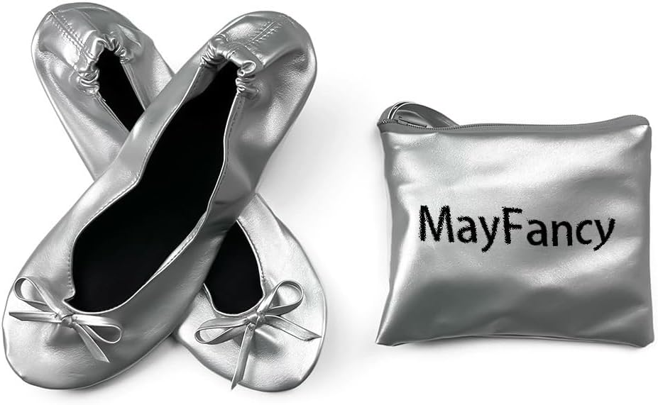 Women's Foldable Ballet Flats - Lightweight Comfort