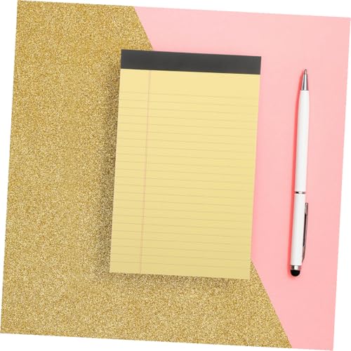 Blocs-notes juridiques jaunes papier épais double face petits carnets pratiques UKCOCO - 5