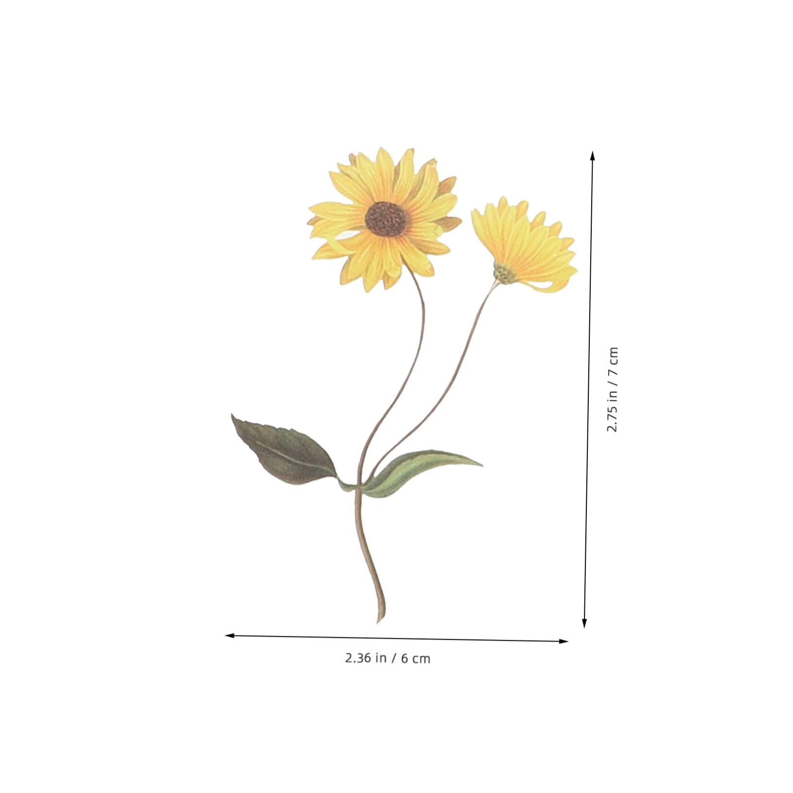 TEHAUX 24paquetes Pegatinas Decorativas De Plantas Para Scrapbooking Adornos Stickers Multiusos Para Álbumes y Manualidades