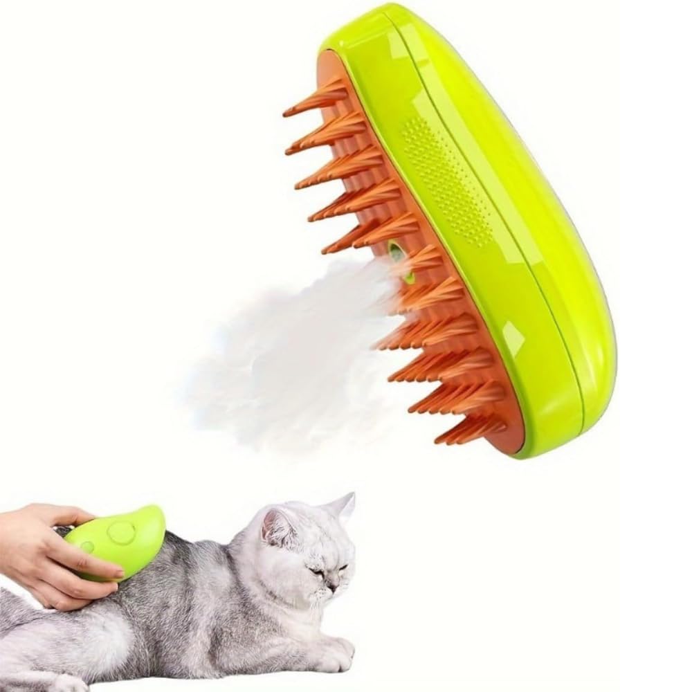 Escova Pet Para Gatos Elétrica Vaporizadora 3 em 1 Para Animais de Estimação Pets Ideal