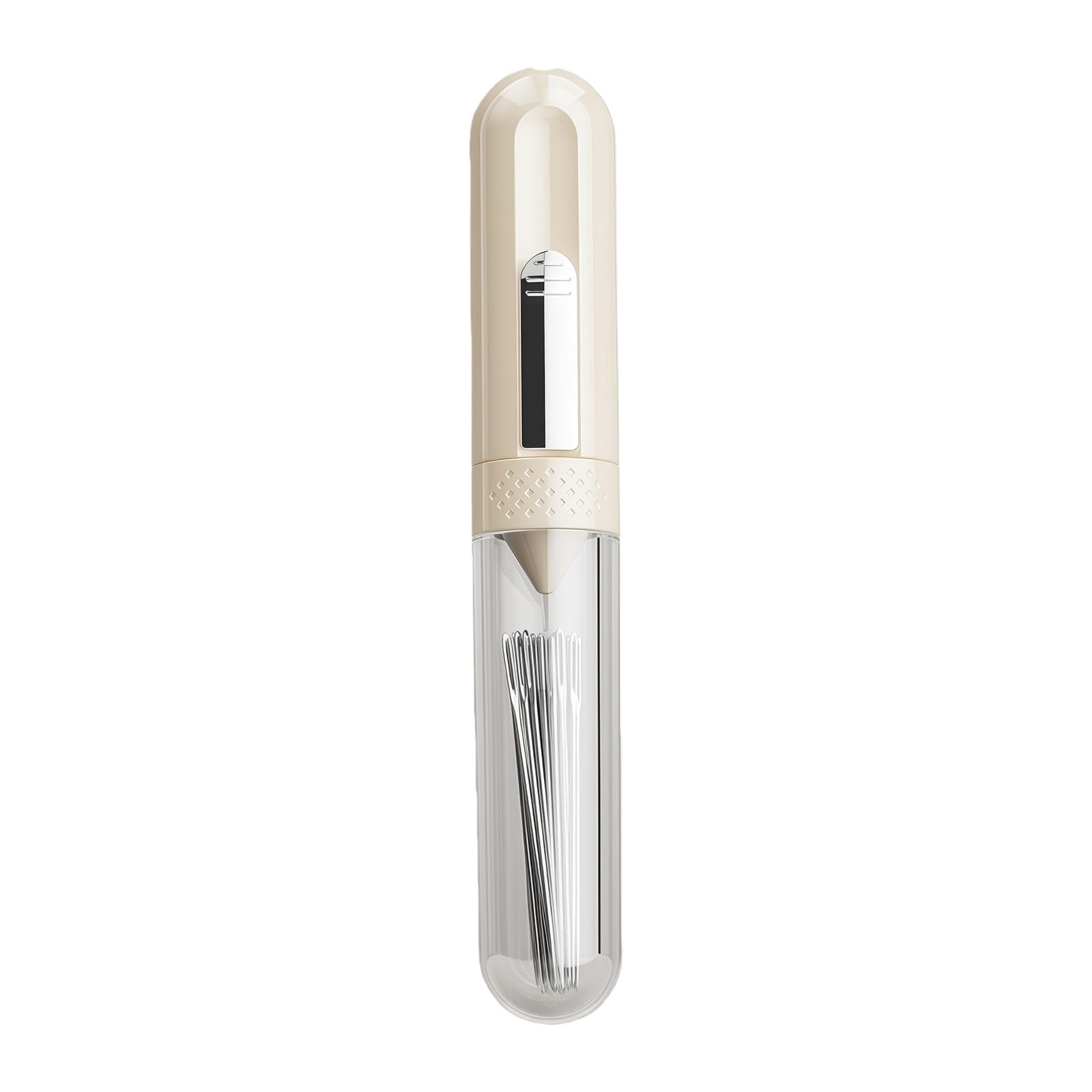 Professional Sewing Tool Needle Threader Seam Unpicker Metal Thimble with 8 Needles and Clear Holder Garment Repair Home Sewing Equipment