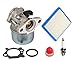 Produktbild OxoxO 799868 Vergaser Set mit Primer Birne und Luftfilter 491588 passend für Briggs & Stratton 4 bis 7 PS 498170,497586,497314