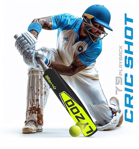 Image of LYZOO CRIC Shot Full Size Plastic bat Tennis Cricket bat Turf Tennis bat | Lightweight Fiber | Hard Plastic Bats | Tournament Plastic Cricket | Standard Size Cricket Bats