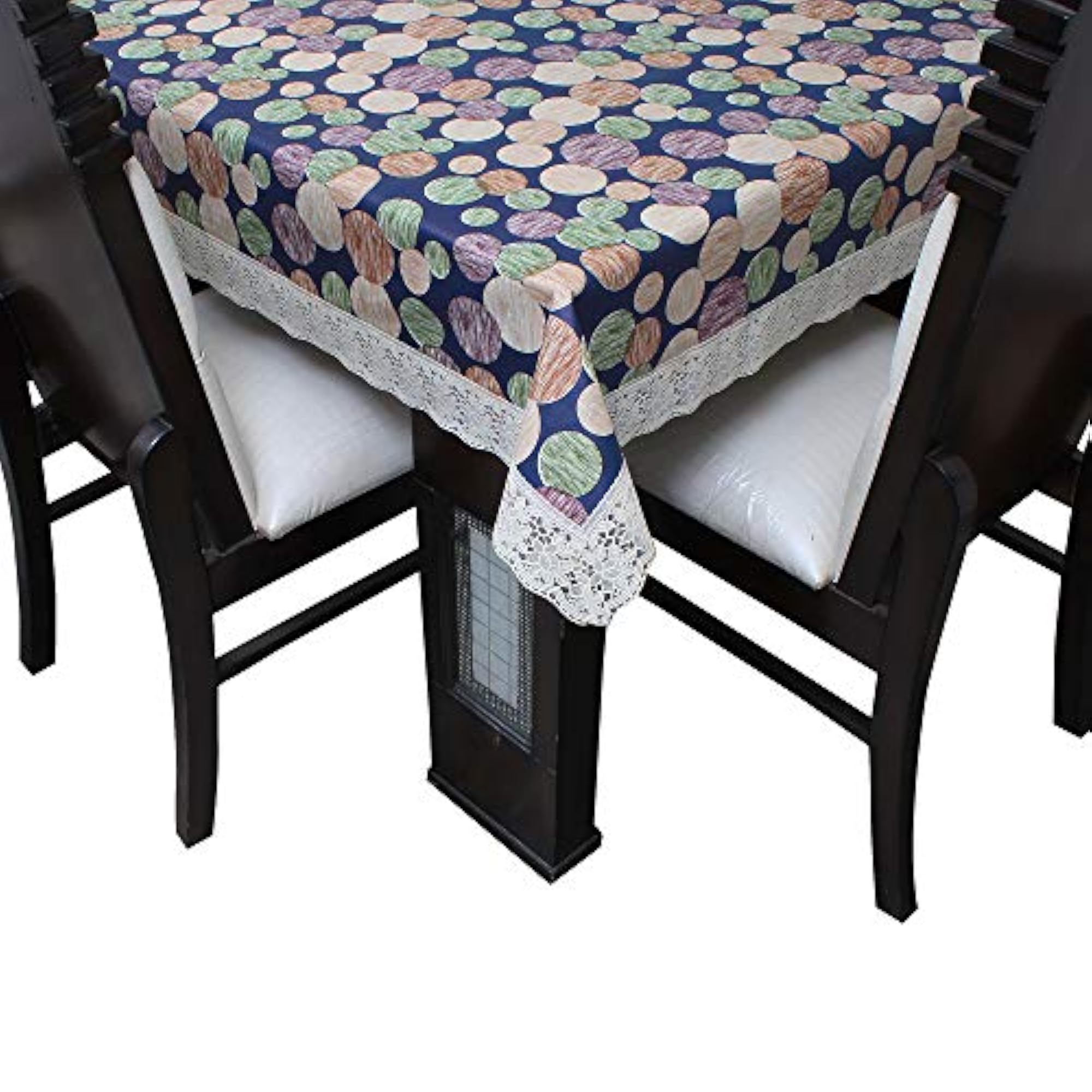 Multicolor Waterproof Dining Table Cover for 10 Seater, 60x120 Inch