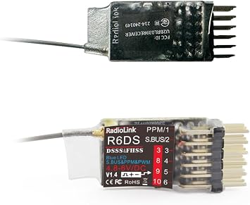 RadioLink Official Store RadioLink Receiver Series: 2.4GHz 8-Channel Highly Versatile MIC-Certified Receiver Compatible with Drones, Unmanned Aircraft, RC Cars, Radio-Controlled Boats, Mecha, Robots
