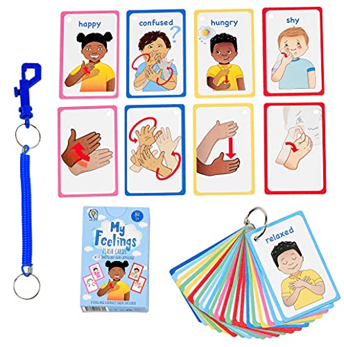 Cartes ASL émotions pour enfants sourds et autistes : 27 aides visuelles